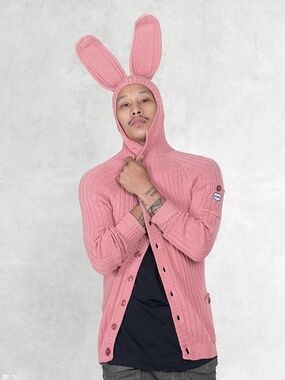 NWT Pink Blamo Bunny Sweater Unisex sz M